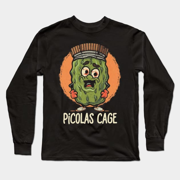 Picolas Cage Long Sleeve T-Shirt by Aldrvnd